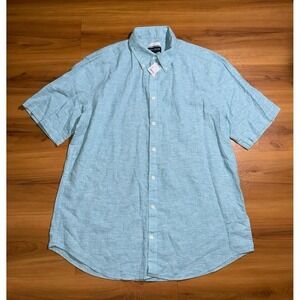 Mens‎ Nwt Jos.A. Bank Linen Cotton Blend Tailored Fit Button Down Casual Shirt